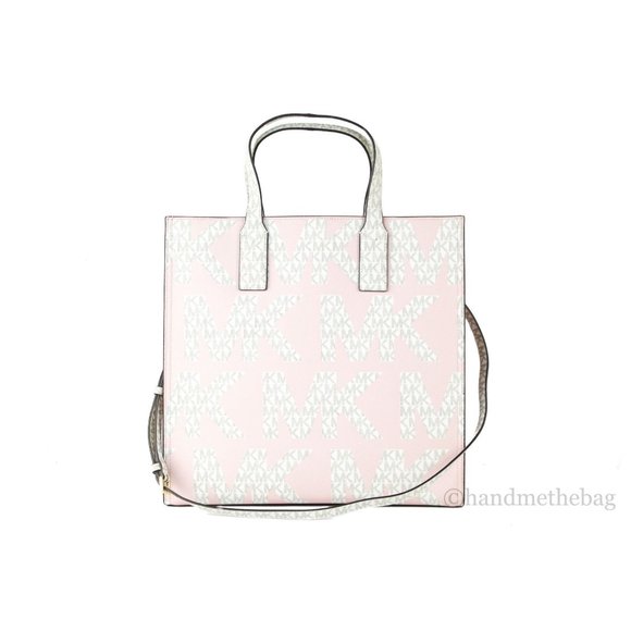 NEW Michael Kors Kenly Large Graphic Blush North South Tote Shoulder Handbag - Picture 7 of 9